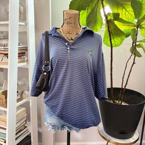 Blue Striped Masters Polo
